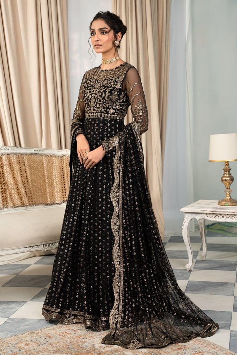 Zarif Afsanah Zaf 02 Muskaan Luxury Embroidered Net 3Pc Collection 2024