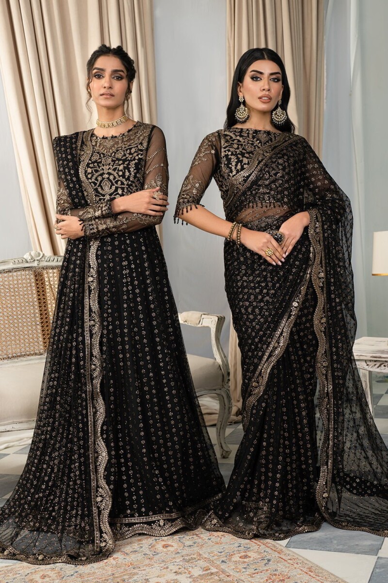 Zarif Afsanah Zaf 02 Muskaan Luxury Embroidered Net 3Pc Collection 2024