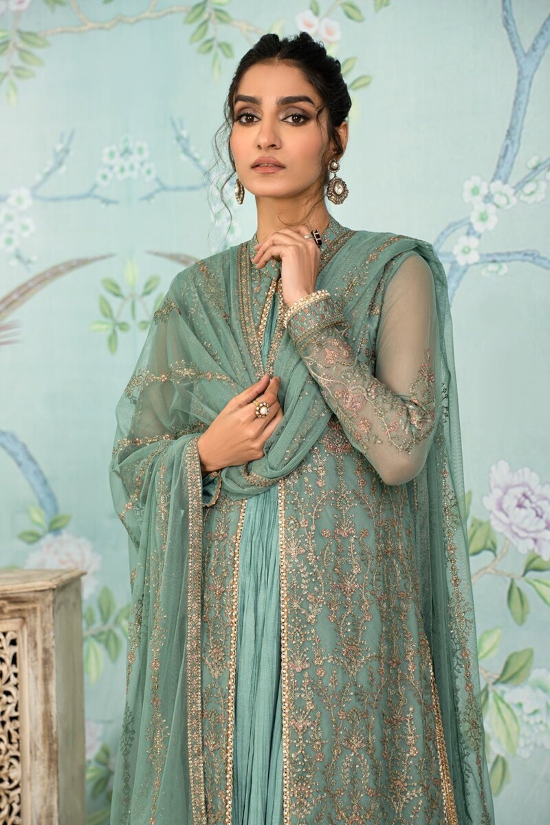 Zarif Afsanah Zaf 11 Abshaar Luxury Embroidered Net 3Pc Collection 2024