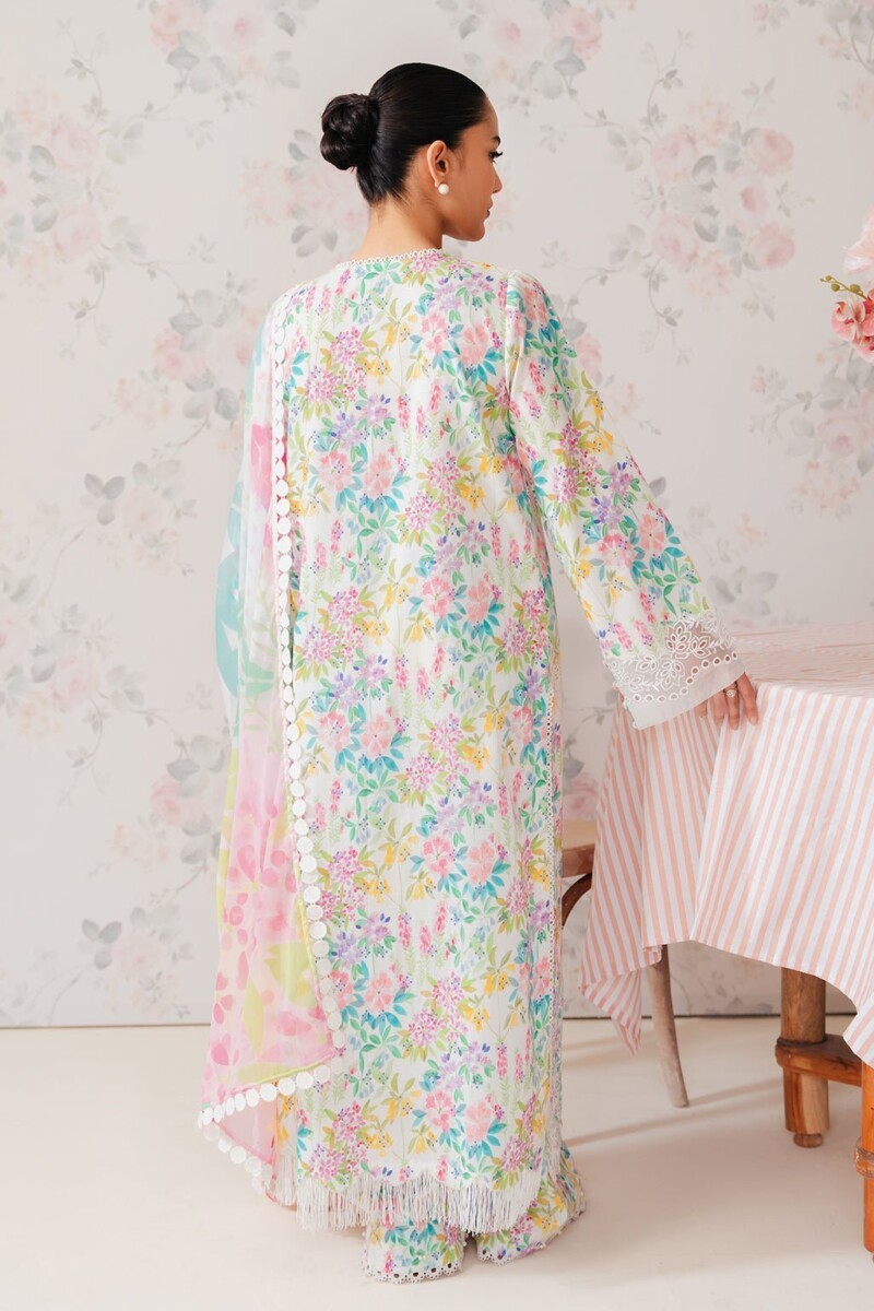 Afrozeh Vanilla The Floral Charm Lawn'24