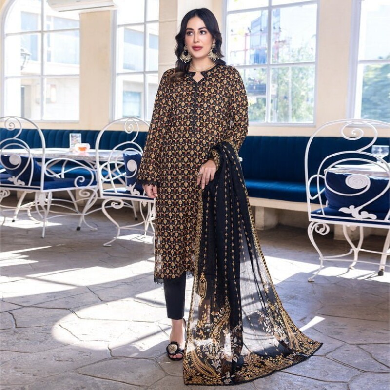 Regalia Salina Sdpl6-02 Vol-06 Digital Printed Lawn Collection 2024