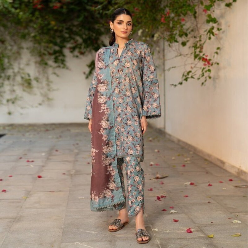 Regalia Salina Sdpl7-08 Vol-07 Digital Printed Lawn Collection 2024