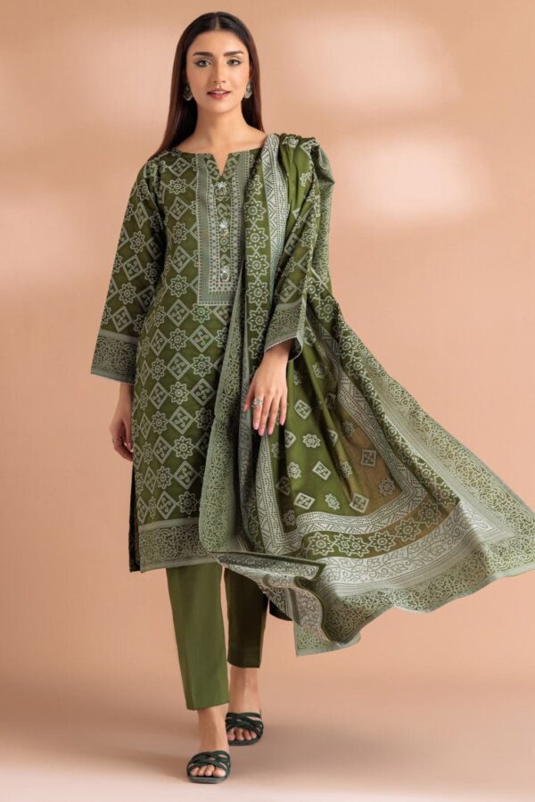 Bonanza Satrangi Green Jacquard 3 Piece Sj1243P04 Festive Pret 2024