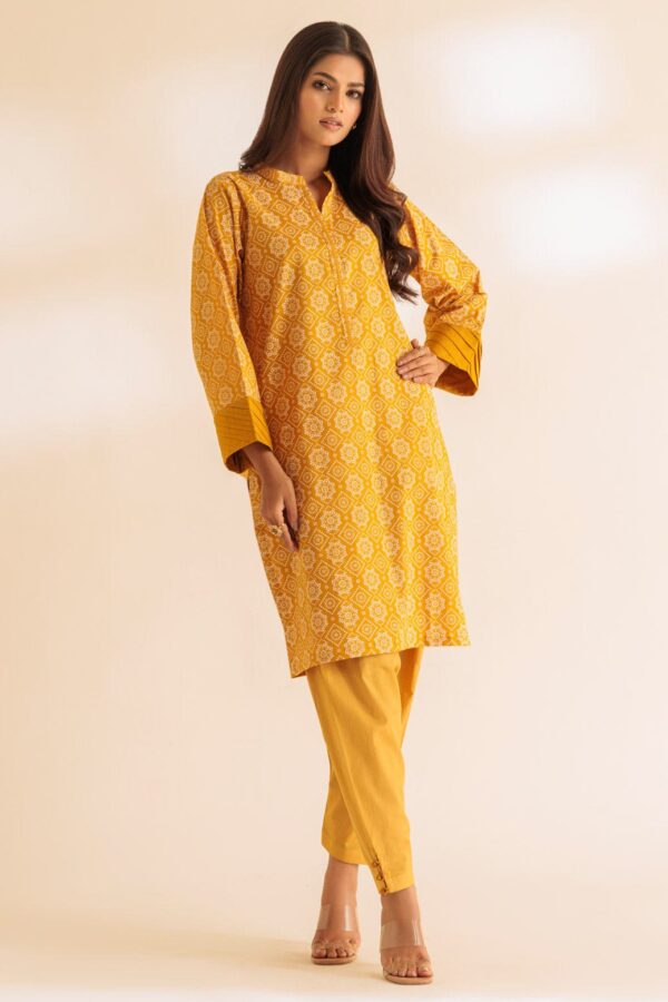 Bonanza Satrangi Mustard Cambric 2 Piece Srls232P10 Co Ord Sets