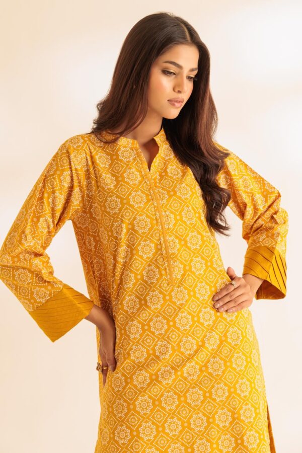 Bonanza Satrangi Mustard Cambric 2 Piece Srls232P10 Co Ord Sets