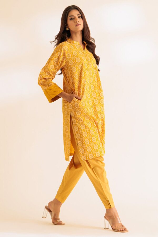 Bonanza Satrangi Mustard Cambric 2 Piece Srls232P10 Co Ord Sets