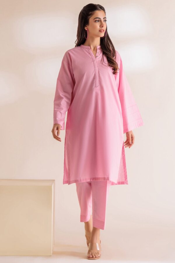 Bonanza Satrangi Pink Cambric 2 Piece Srls232P48 Co Ord Sets