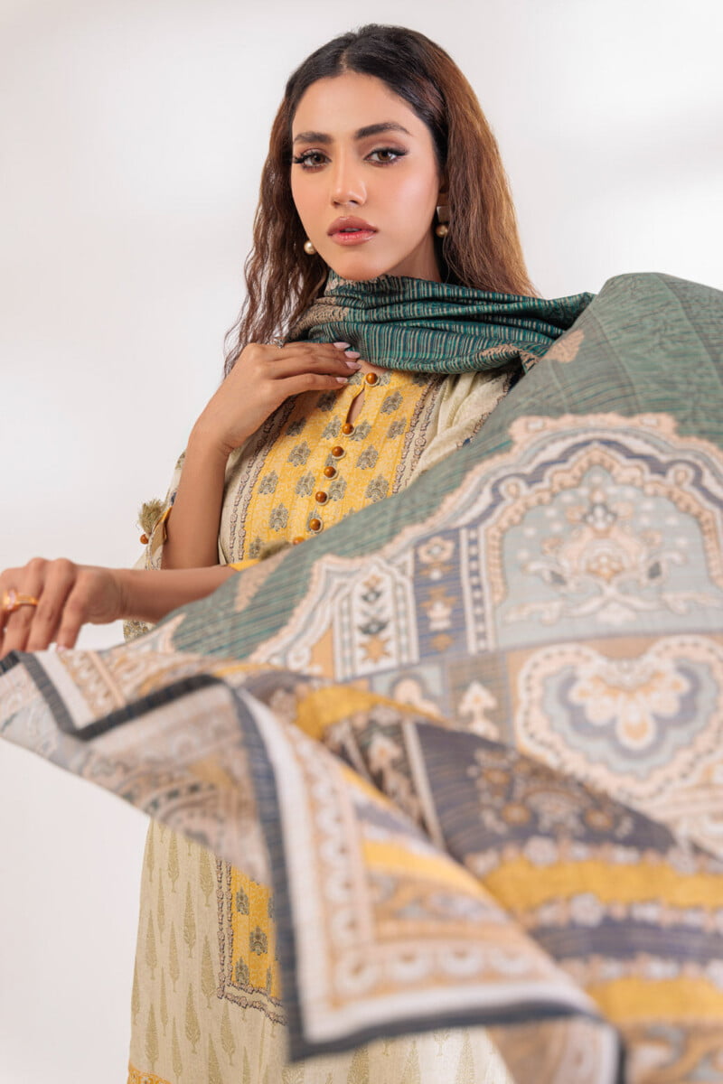 Bonanza Satrangi Beige Lawn 3 Piece Ss1243p07 Summer Collection 24