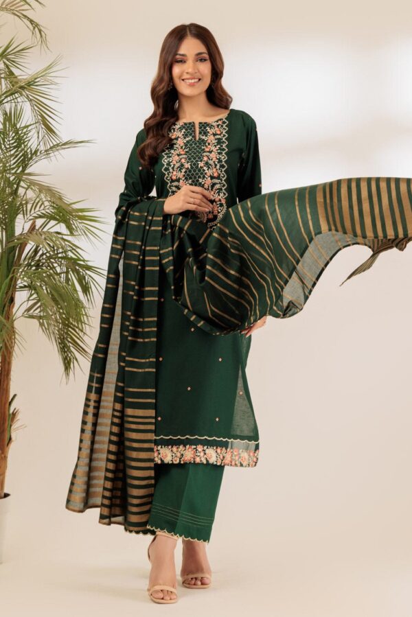 Bonanza Satrangi Green Cambric 3 Piece Ss1243P21 Festive Pret 2024