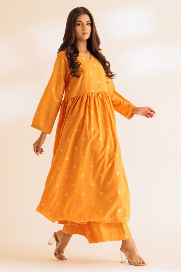 Bonanza Satrangi Orange Angrakha 2 Piece Ss2242P46 Co Ord Sets