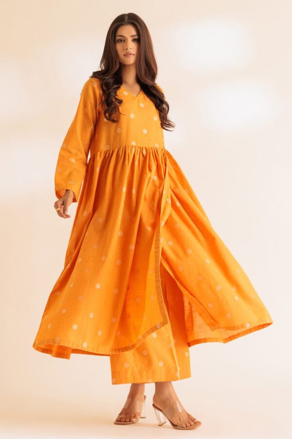 Bonanza Satrangi Orange Angrakha 2 Piece Ss2242P46 Co Ord Sets