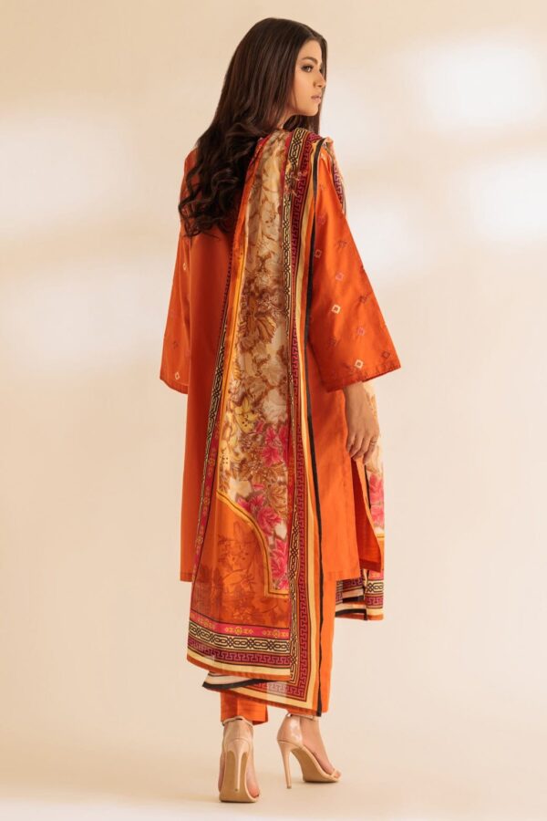 Bonanza Satrangi Orange Cambric 3 Piece Ss2243P33 Summer Collection 24