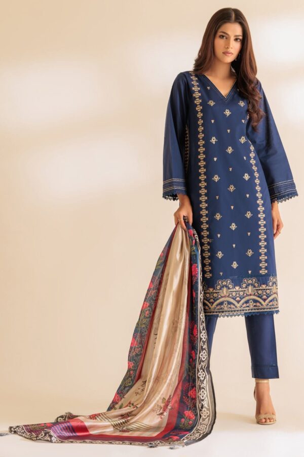 Bonanza Satrangi N Blue Cambric 3 Piece Ss5243p16 Festive Pret 2024