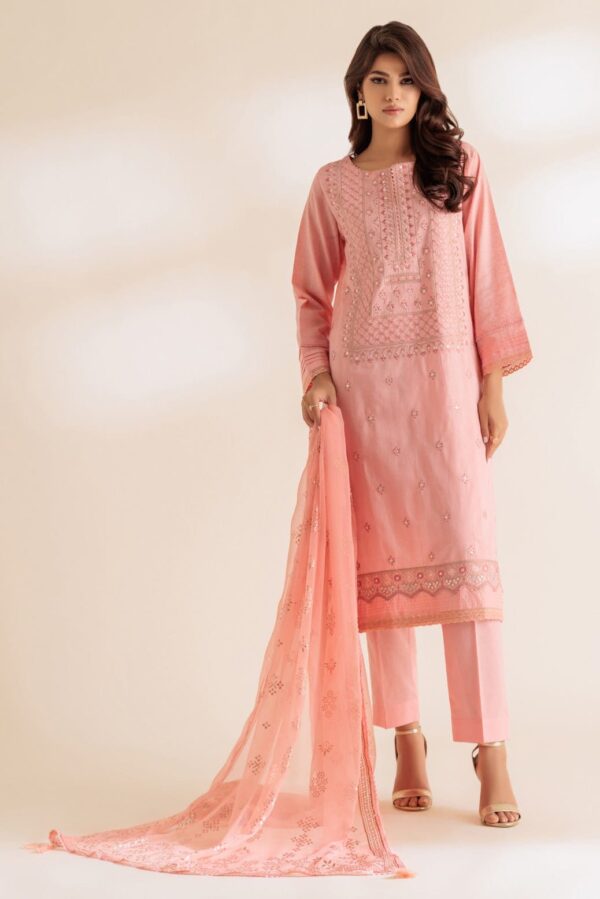 Bonanza Satrangi Pink Jacquard 3 Piece Ss5243P37 Festive Pret 2024