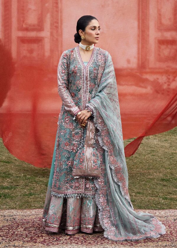 Hussain Rehar Dress Saleen Luxury Festive Formal Organza Collection 2024