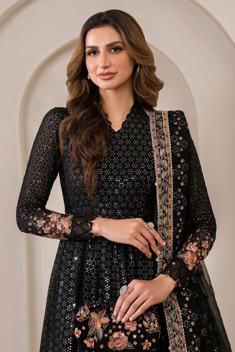 Jazmin Uc-3029 Formal Embroidered Chiffon 3pc Collection 2024