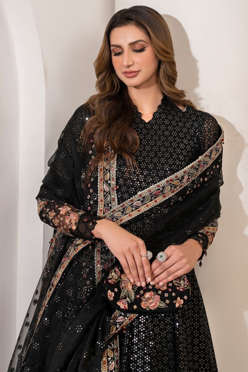 Jazmin Uc-3029 Formal Embroidered Chiffon 3pc Collection 2024