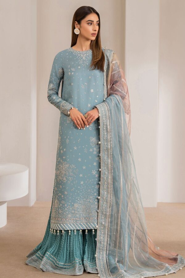 Jazmin Ur-7013 Formal Embroidered Raw Silk Collection 2024