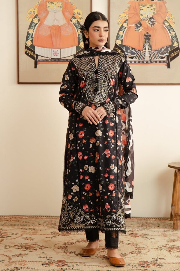 Afrozeh Malina Al-24-V3-07 Valeria Embroidered Luxury Lawn 3Pc Suit Collection 2024