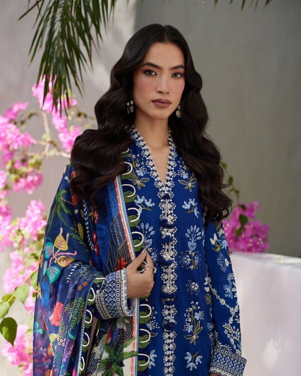 Faiza Saqlain Veira Embroidered Lawn 3Pc Suit Collection 2024