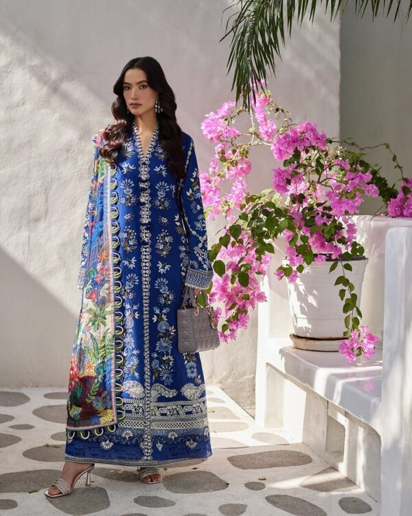 Faiza Saqlain Veira Embroidered Lawn 3Pc Suit Collection 2024