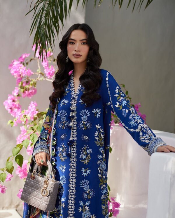 Faiza Saqlain Veira Embroidered Lawn 3Pc Suit Collection 2024