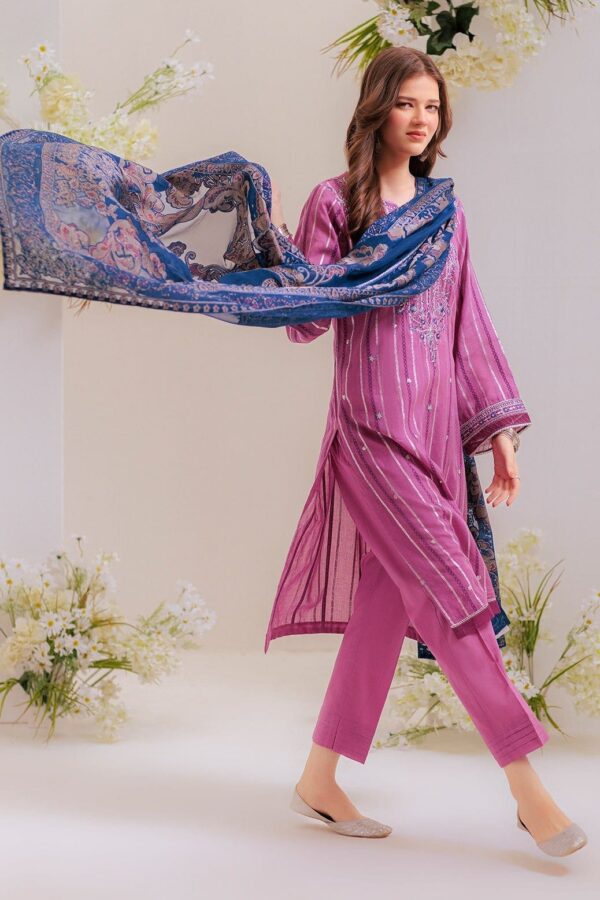 Bonanza Satrangi Purple Jacquard 3 Piece Ss5243P41 Summer Collection 24