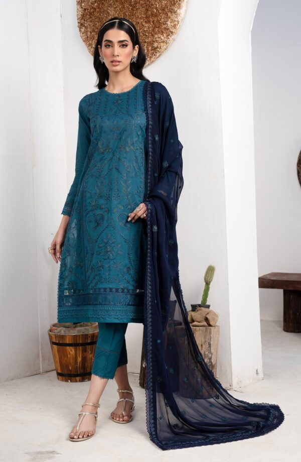 Zarif Zl-07 Marina Eid Embroidered Lawn 3Pc Suit Collection 2024