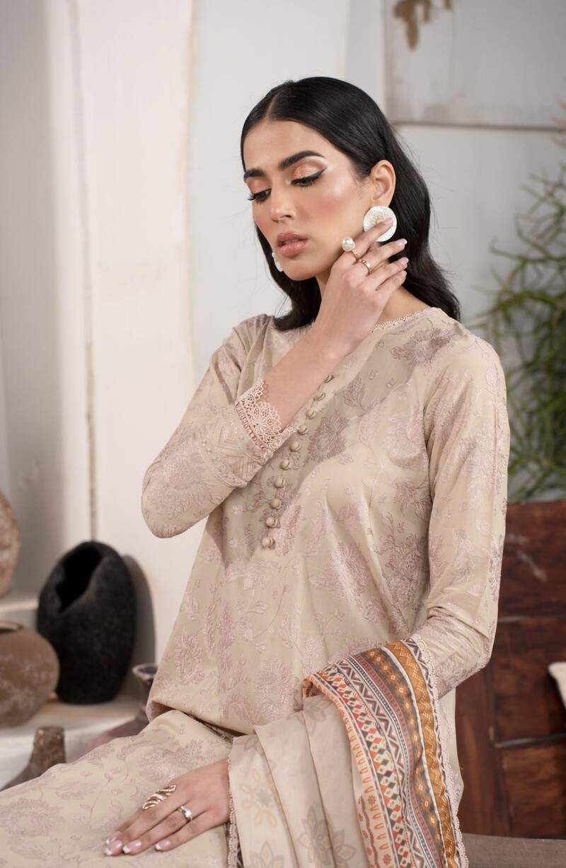 Zarif Zl-08 Divah Eid Embroidered Lawn 3Pc Suit Collection 2024