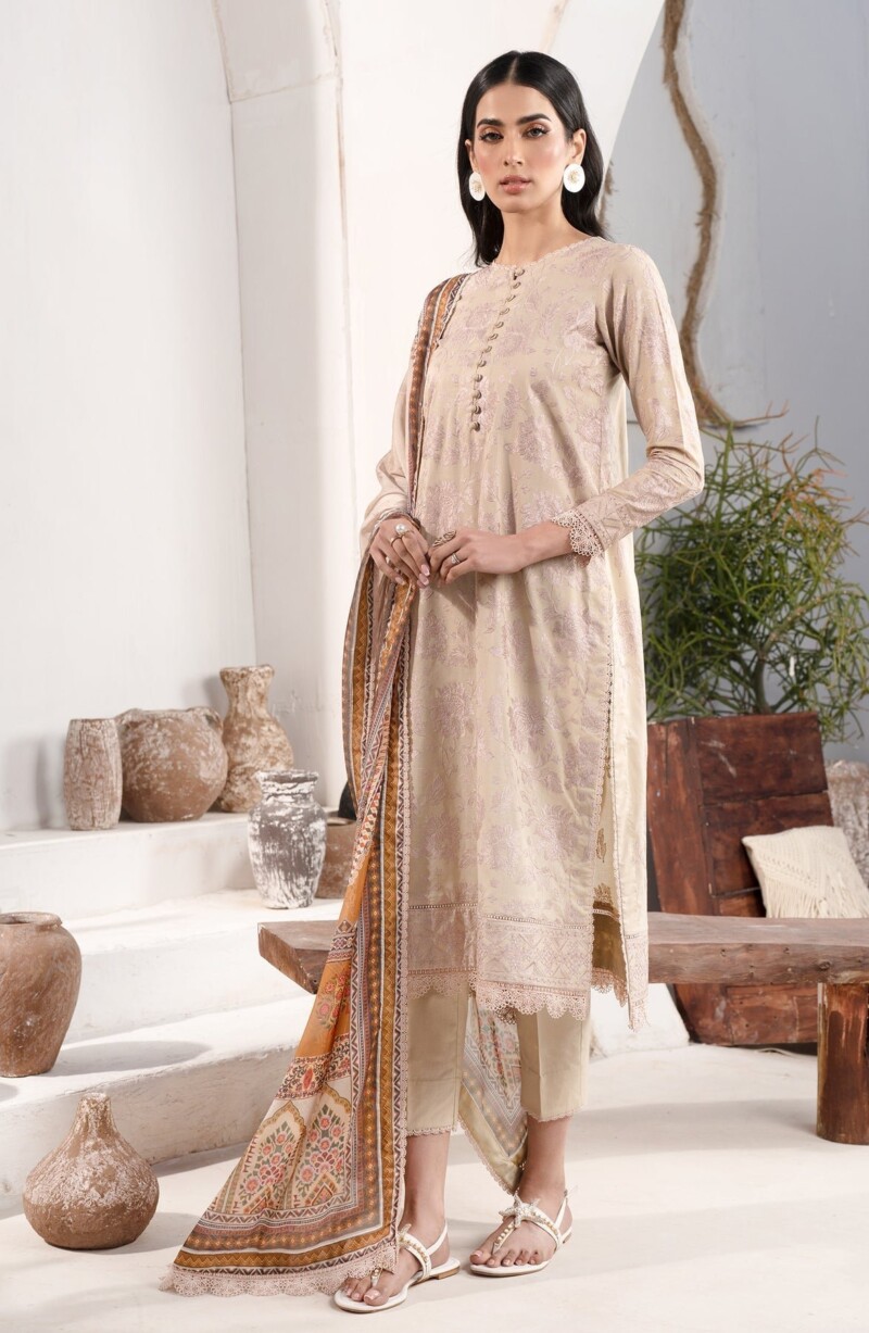 Zarif Zl-08 Divah Eid Embroidered Lawn 3Pc Suit Collection 2024