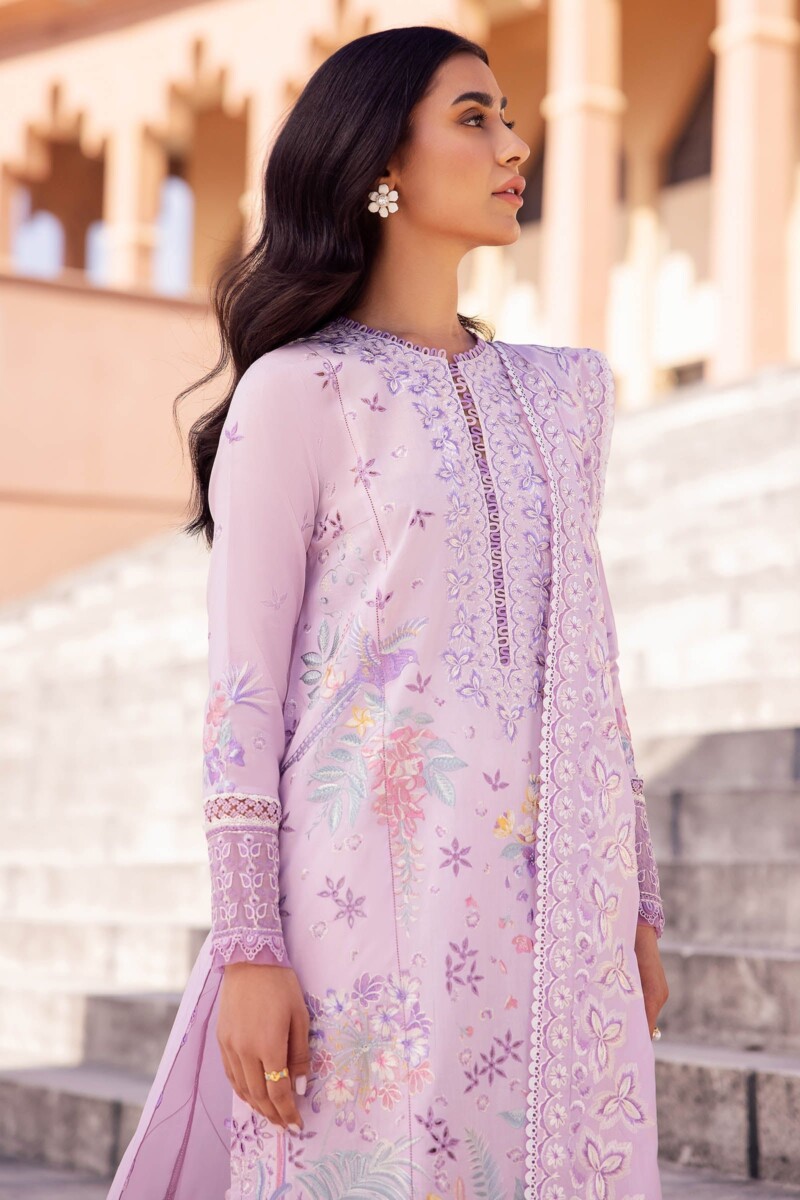 Zaha By Khadijah Shah Zl24-01A Ela Embroidered Lawn 3Pc Suit Collection 2024