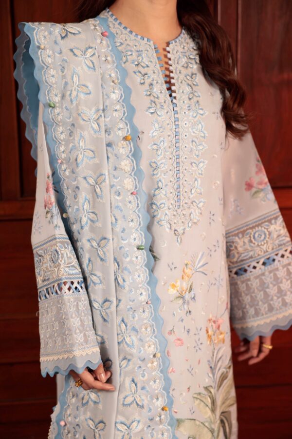 Zaha By Khadijah Shah Zl24-01B Ela Embroidered Lawn 3Pc Suit Collection 2024