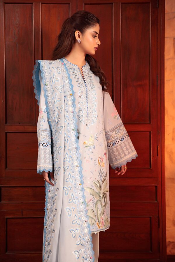 Zaha By Khadijah Shah Zl24-01B Ela Embroidered Lawn 3Pc Suit Collection 2024