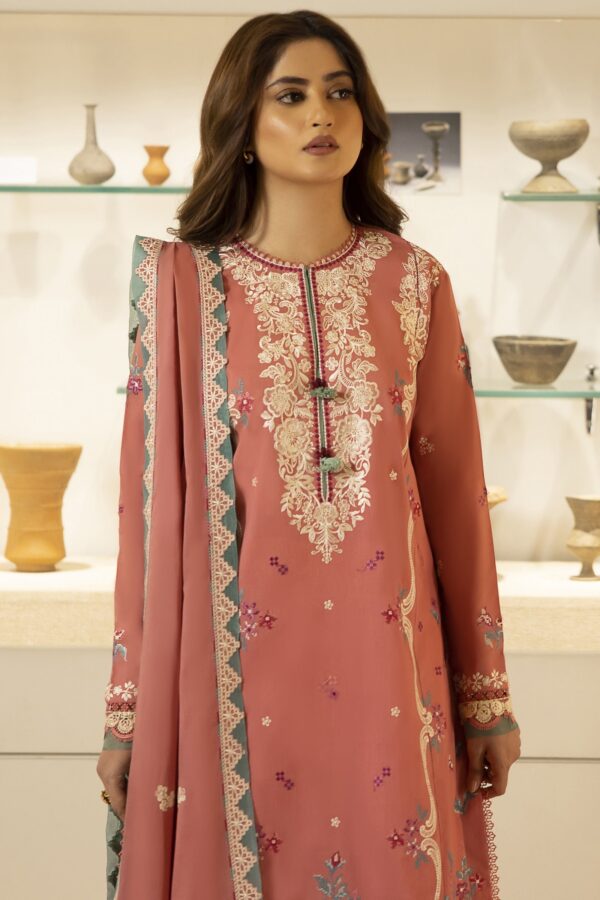 Zaha By Khadijah Shah Zl24-02B Larmina Embroidered Lawn 3Pc Suit Collection 2024
