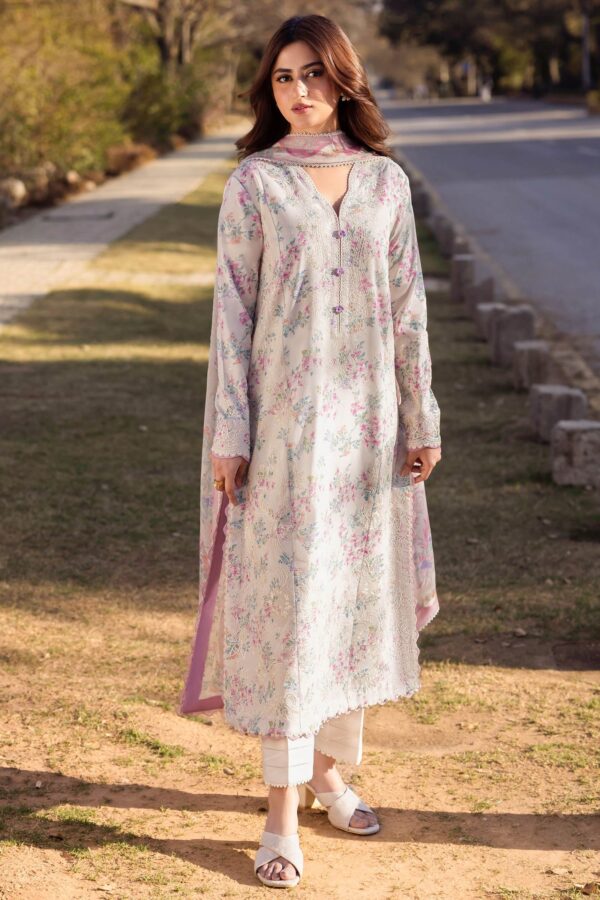 Zaha By Khadijah Shah Zl24-03A Aysel Embroidered Lawn 3Pc Suit Collection 2024