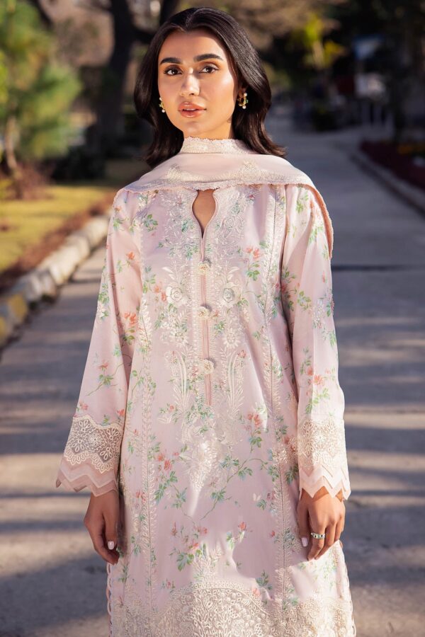 Zaha By Khadijah Shah Zl24-04A Asema Embroidered Lawn 3Pc Suit Collection 2024