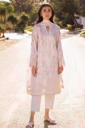 Zaha By Khadijah Shah Zl24-04a Asema Embroidered Lawn 3pc Suit Collection 2024