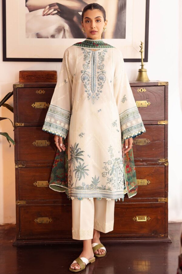 Zaha By Khadijah Shah Zl24-05A Eira Embroidered Lawn 3Pc Suit Collection 2024