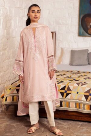 Zaha By Khadijah Shah Zl24-07a Zenel Embroidered Lawn 3pc Suit Collection 2024