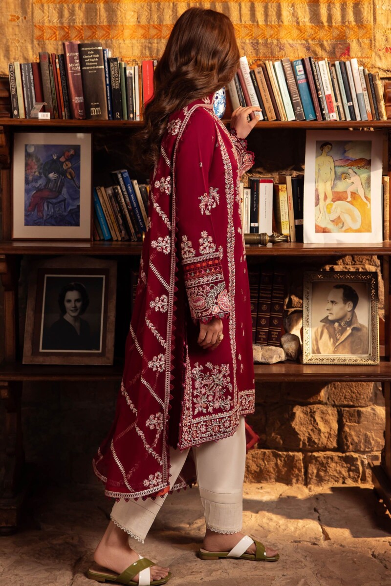 Zaha By Khadijah Shah Zl24-07B Zenel Embroidered Lawn 3Pc Suit Collection 2024