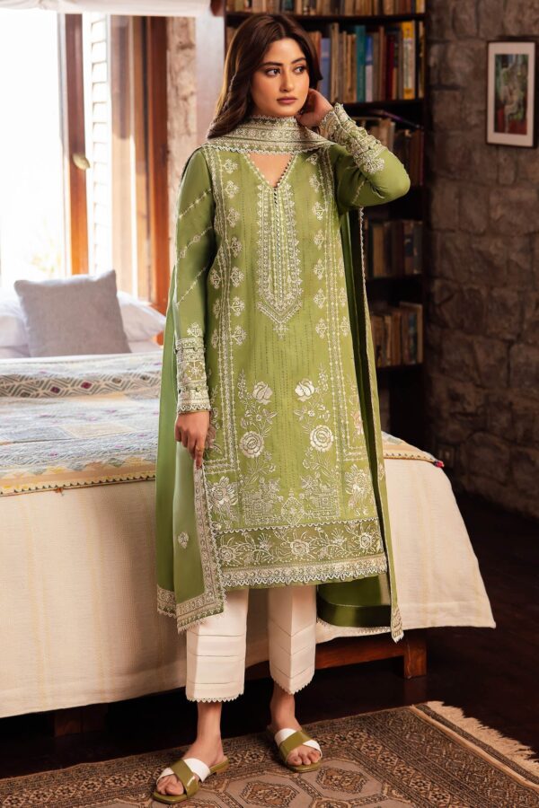 Zaha By Khadijah Shah Zl24-08A Zel Embroidered Lawn 3Pc Suit Collection 2024