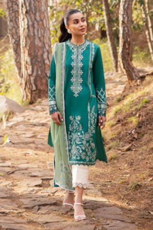 Zaha By Khadijah Shah Zl24-11b Vejah Embroidered Lawn 3pc Suit Collection 2024