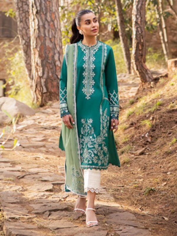 Zaha By Khadijah Shah Zl24-11B Vejah Embroidered Lawn 3Pc Suit Collection 2024