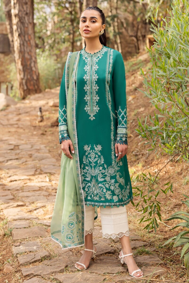 Zaha By Khadijah Shah Zl24-11B Vejah Embroidered Lawn 3Pc Suit Collection 2024