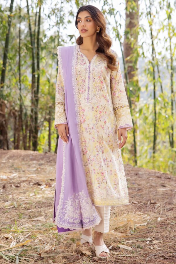 Zaha By Khadijah Shah Zl24-13A Sezem Embroidered Lawn 3Pc Suit Collection 2024