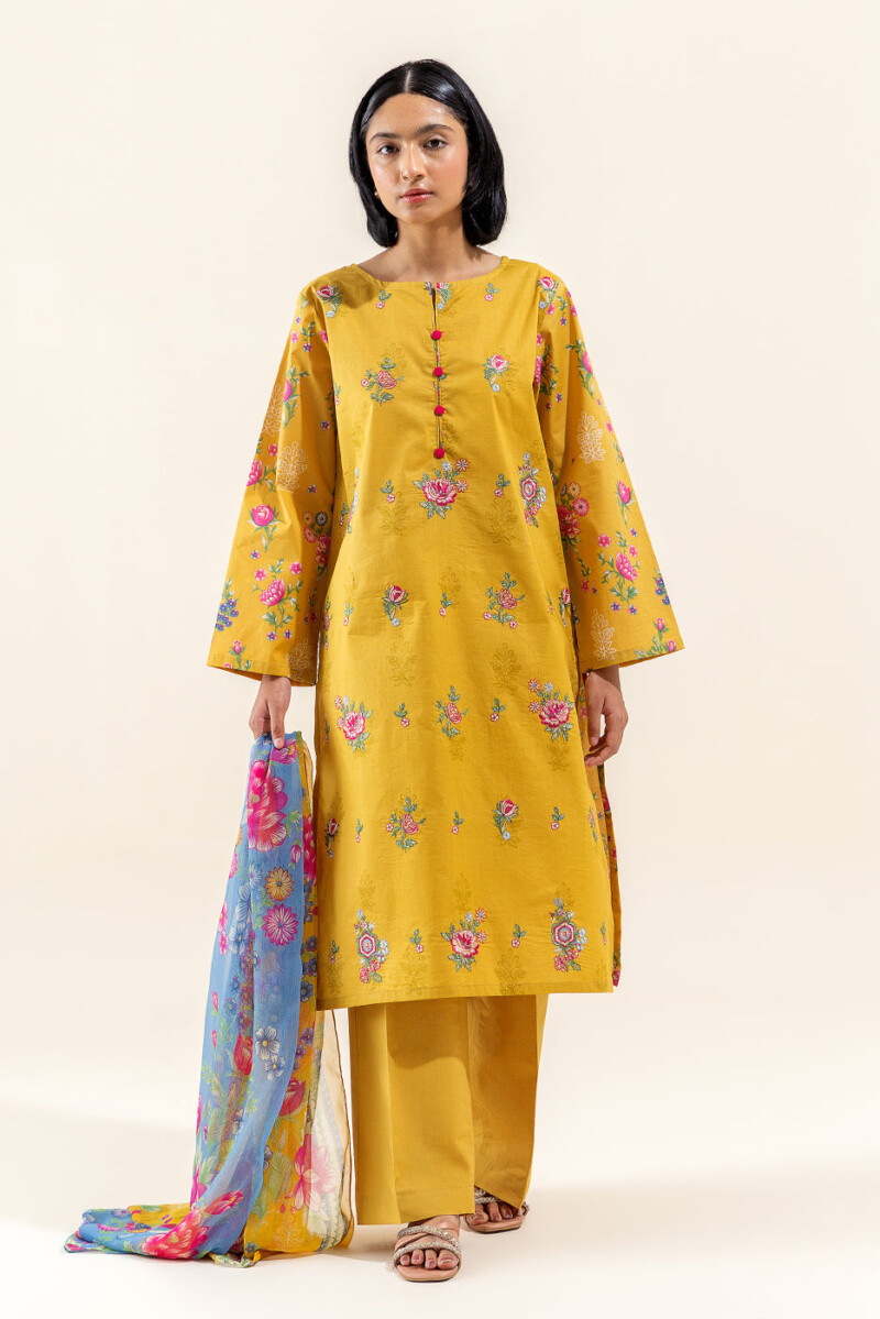 Beechtree 2 Piece Embroidered Lawn Suit Flaxen Burst Unstitched Summer