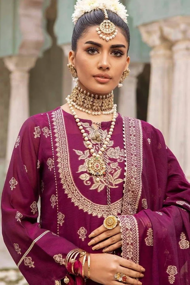 Gul Ahmed Jd-32028 Premium Embroidered Jacquard Collection 2024