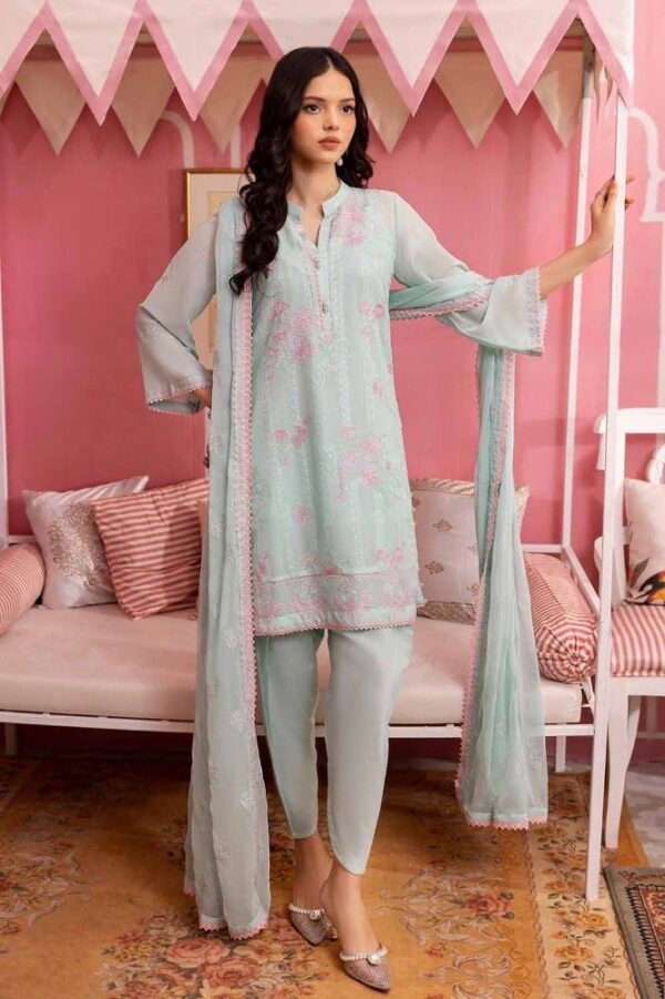 Gul Ahmed Lsv-42001 Premium Embroidered Swiss Voile Collection 2024