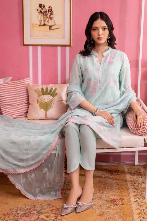 Gul Ahmed Lsv-42001 Premium Embroidered Swiss Voile Collection 2024