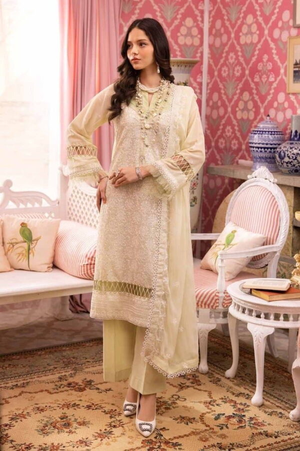 Gul Ahmed Lsv-42021 Premium Embroidered Swiss Voile Collection 2024